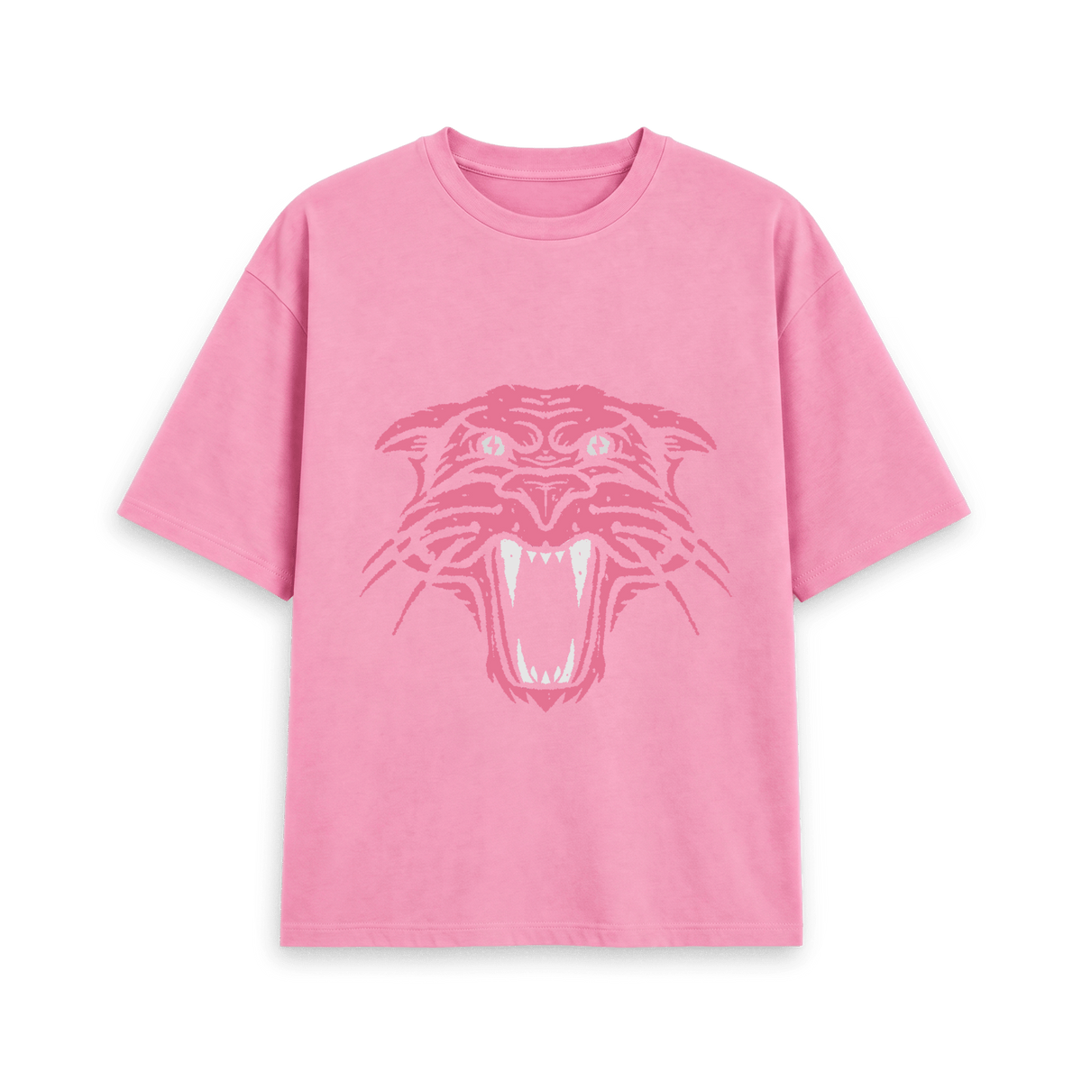 Rose Pink Printed T-shirt Front