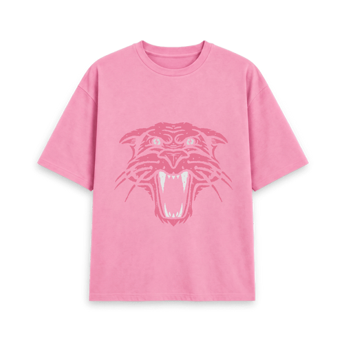 Rose Pink Printed T-shirt Front