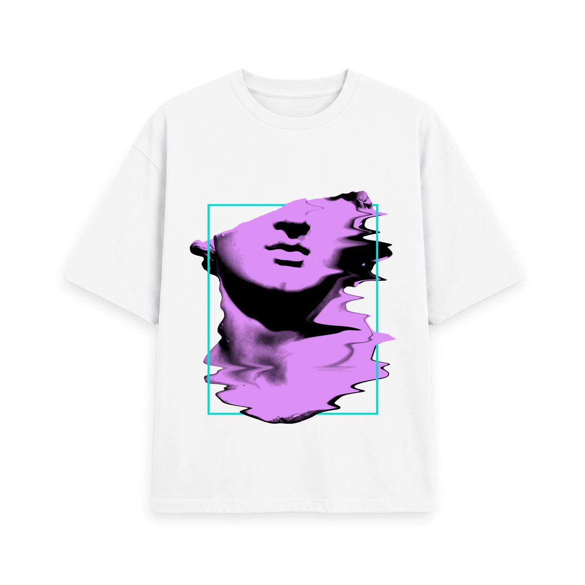 White Printed T-shirt Front